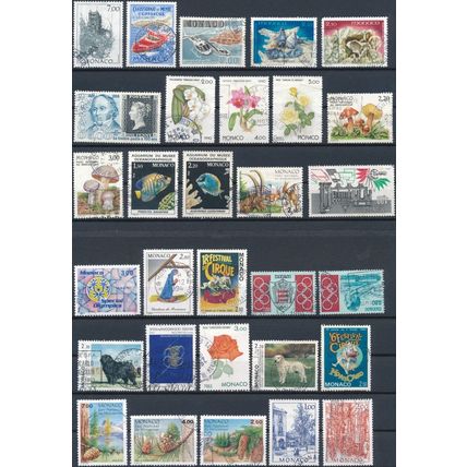 175 Stamp Mix - Monaco - NM H & F H - Commemorative & Definitive