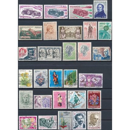 175 Stamp Mix - Monaco - NM H & F H - Commemorative & Definitive