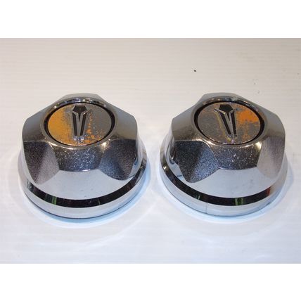 1976 - 1980 Plymouth Arrow Wheel Center Caps Pair OEM 76 77 78 79 80