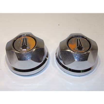 1976 - 1980 Plymouth Arrow Wheel Center Caps Pair OEM 76 77 78 79 80
