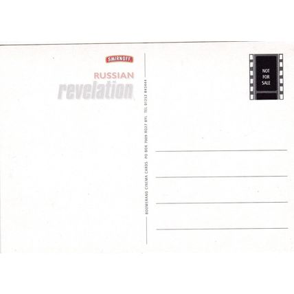 Russian Revelation Smirnoff Advertising Postcard unused VGC