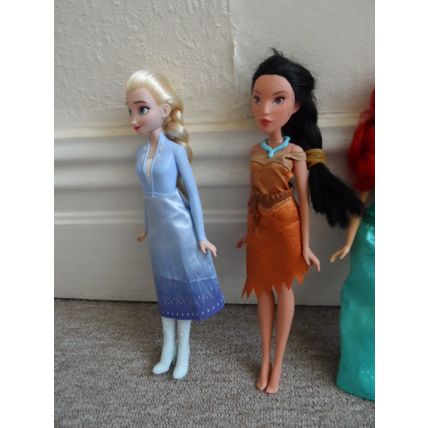 11 x Disney Dolls Inc Elsa Jasmine Tangled Ariel Belle Pocahontas