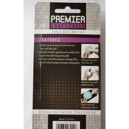 Hunkydory Premier Craft Tools 3 In 1 Die Brush for die cutting.