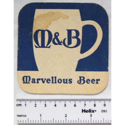 Vintage Beer Mat - M & B Mild - Marvellous Beer
