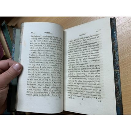 ANTIQUE 1809 HANNAH MORE "COELEBS IN SEARCH OF A WIFE" VOLS 1 & 2 BOOKS (P6) AA