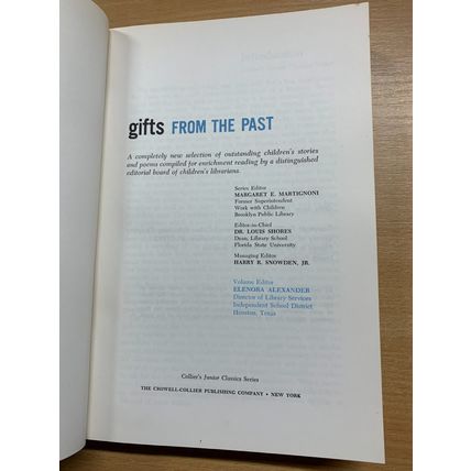 1964 YOUNG FOLKS SHELF OF BOOKS "GIFTS FROM THE PAST" VOL 10 HARDBACK BOOK (P5)