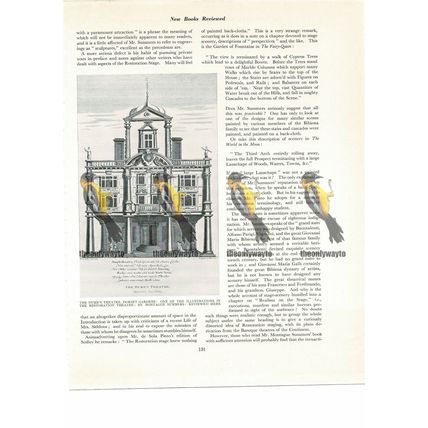 Dukes Theatre, Dorset Gardens, London, Book Illustration (Print), 1934