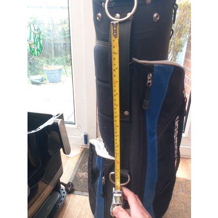 Double Shoulder Carry Strap Blue Black For Golf Bag Howson