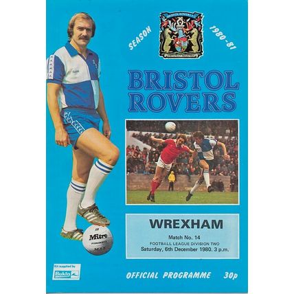 BRISTOL ROVERS v WREXHAM LEAGUE DIVISION 2 1980