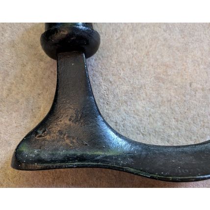 SHOE LAST Door Stop Metal Architectural Salvage Industrial Cobbler 1930s Antique