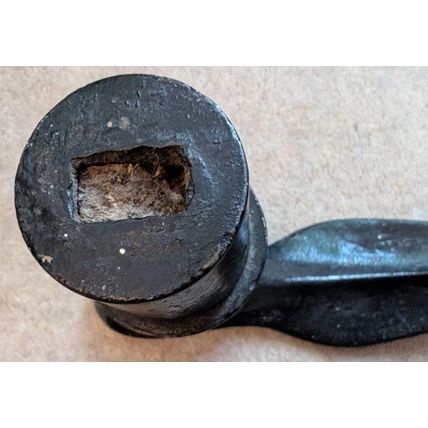 SHOE LAST Door Stop Metal Architectural Salvage Industrial Cobbler 1930s Antique
