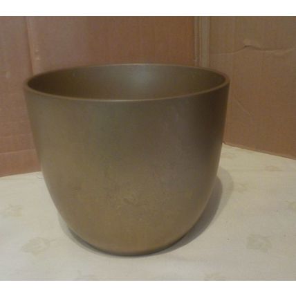 Matt Gold Painted Ceramic Flower Pot