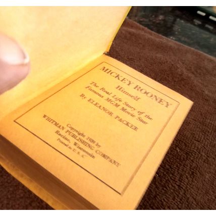 Big Little Book Mickey Rooney Himself His Life Story By Eleanor Packer 1939