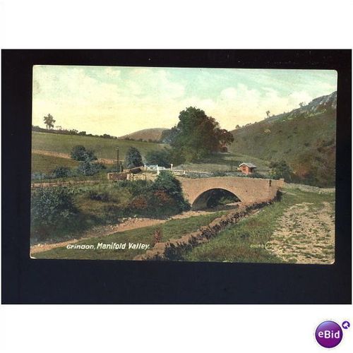 Staffordshire GRINDON (Manifold Valley) Postcard by Valentine (60048)