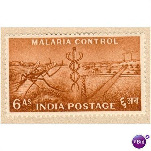 India 1955 - SG 361 - Malaria Control Symbols 6a brown MH