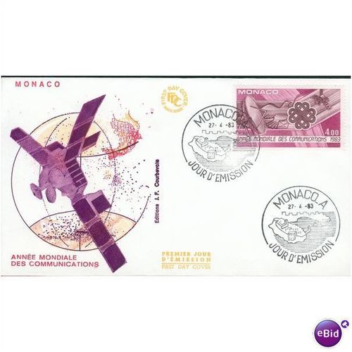 Monaco FDC 1983 - SG 1620 - Annee Mondiale des Communications