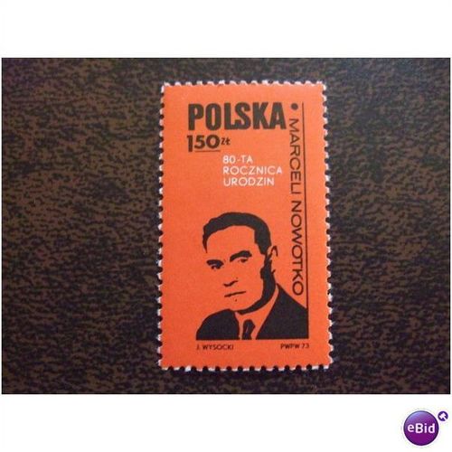 Poland 1973 Birth Anniversary Marceli Nowotko mint stamp SG2249