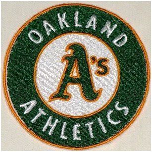 Oakland Athletics Logo Iron On Patch