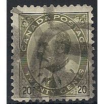 Canada 1903 SG186 20c Dep Olive-Green Good Used ...