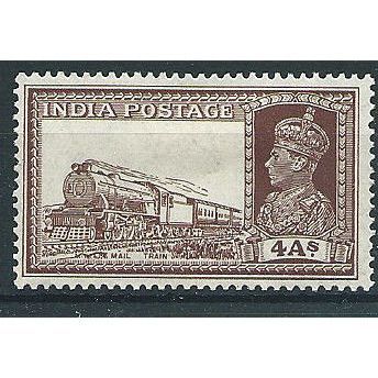 India 1937 SG255 4a Brown Mounted Mint .. ..