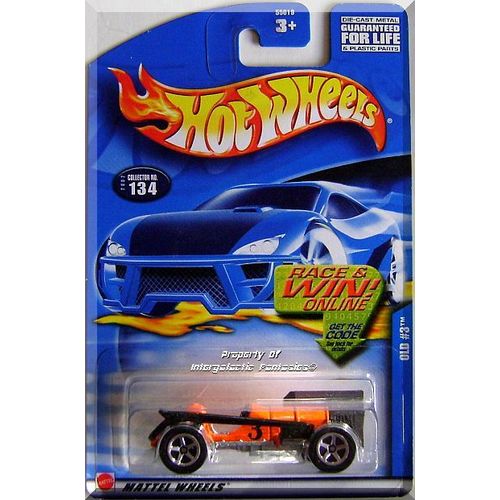 Hot Wheels - Old #3: Collector #134 (2002) *Orange Edition / Race & Win Card*