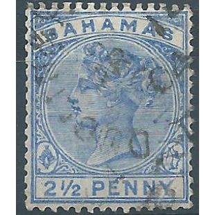 Bahamas 1884 SG51 2 1/2d Blue Fine Used .. ..