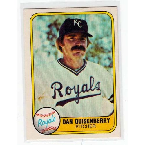 1981 Fleer Dan Quisenberry baseball card #31 – Royals