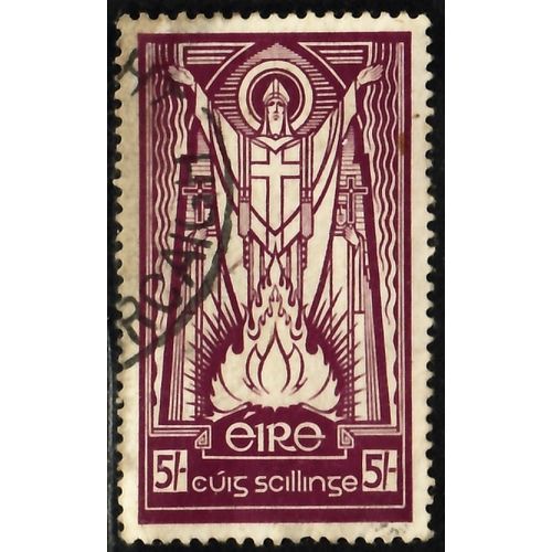 Ireland 1943 5/- St. Patrick, SG 124 (Scott #122), used