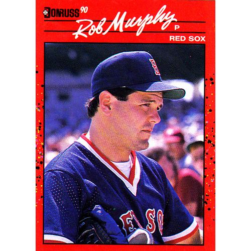 Rob Murphy #186 - Redsox 1990 Donruss Baseball Trading Card