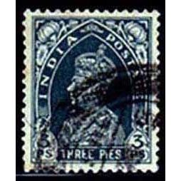 India 1937 King George VI 3p Used Stamp..