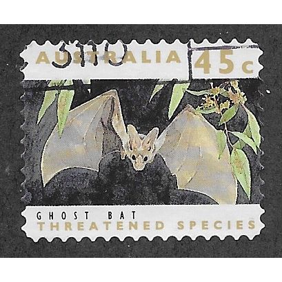 AUS 1992 45c (S/A) 'GHOST BAT' (PHOS BANDS)(LITHO) FINE USED (EBID60-048)
