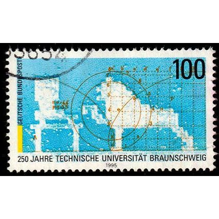 Germany 1995 Bundespost University Carolo-Wilhelmina 100Pfg Used Stamp.