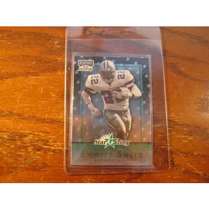 1999 Playoff Momentum, Star Gazing Insert, Green, EMMITT SMITH HOF, Cowboys