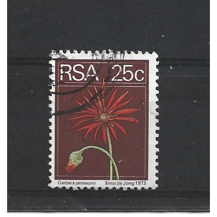 SouthAfrica.SG360 25c Barberton Daisy.Fine Used.Sep25b
