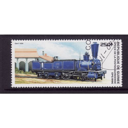 GUINEA 1996 RAIL TRANSPORT SG 1682 250F LOCO 1858 SWITZERLAND FINE USED