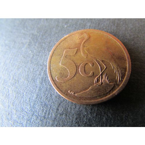 2011 SOUTH AFRICA FIVE CENTS FREE POST. F