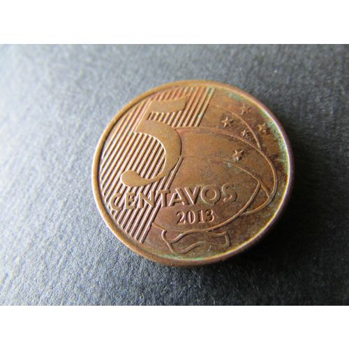 2013 BRASIL FIVE CENTAVOS FREE POST. AX