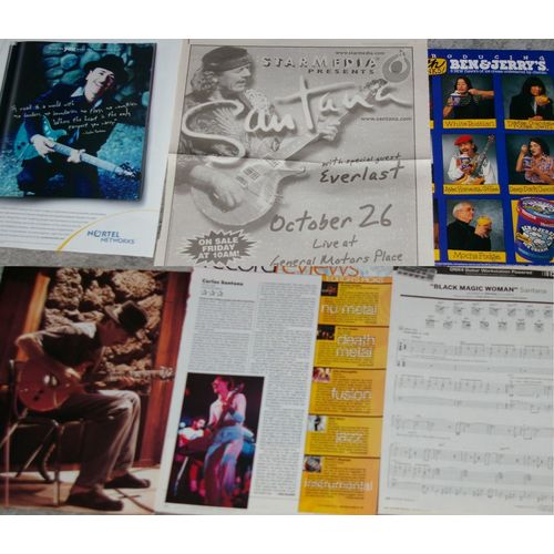 CARLOS SANTANA 88x CLIPPINGS incl 1980s Japan
