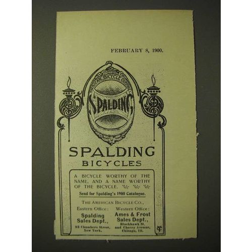 1900 Spalding Bicycles Ad