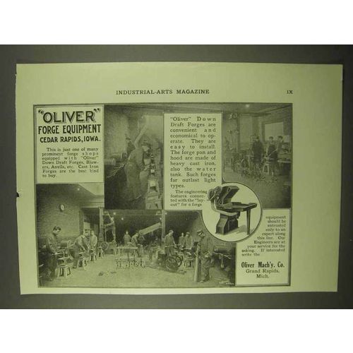 1922 Oliver Down Draft Forges Ad