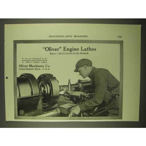 1922 Oliver Engine Lathes Ad