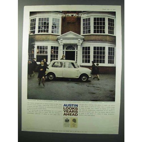 1960 Austin Seven Car Ad - Looks Years Ahead