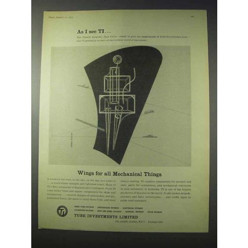 1959 Tube Investments Limited Ad - Art by Jean Colin