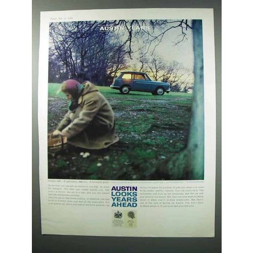 1960 Austin A40 Car Ad - Looks Years Ahead