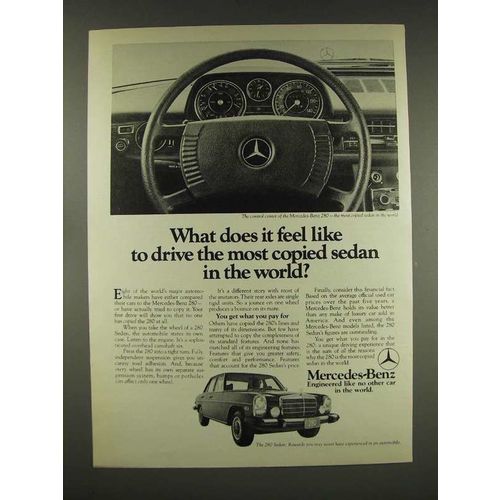 1976 Mercedes-Benz 280 Sedan Car Ad!