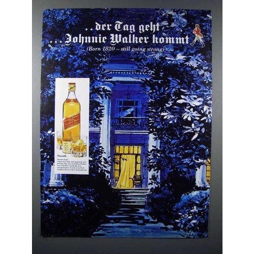 1976 Johnnie Walker Red Scotch Ad - in German