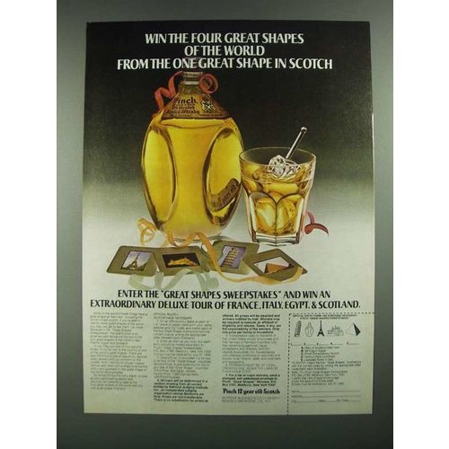 1980 Haig Pinch Scotch Ad - The Four Great Shapes of the World