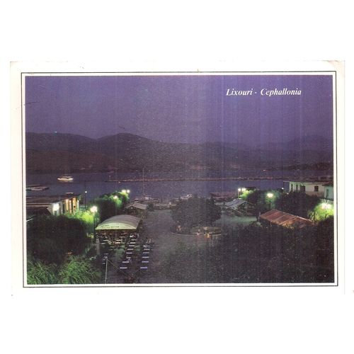LIXOURI, CEPHALONIA, GREECE large used postcard #