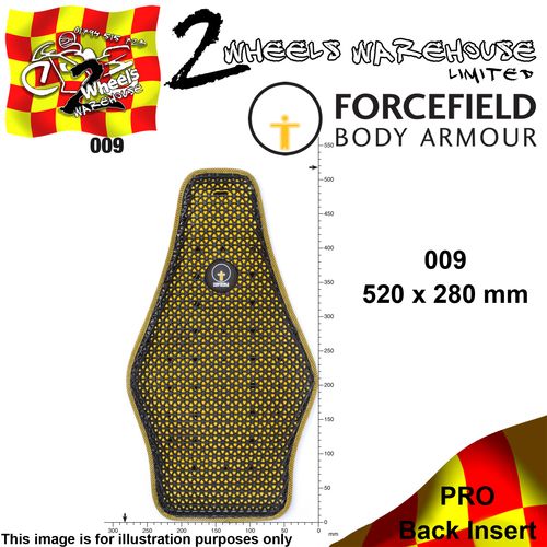 FORCEFIELD BODY ARMOUR PRO BACK INSERT L2 009 52cm x 29cm