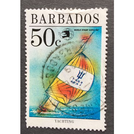 Barbados 1989. Stamp expo, Washington. Water Sports SG 907 50c Yachting